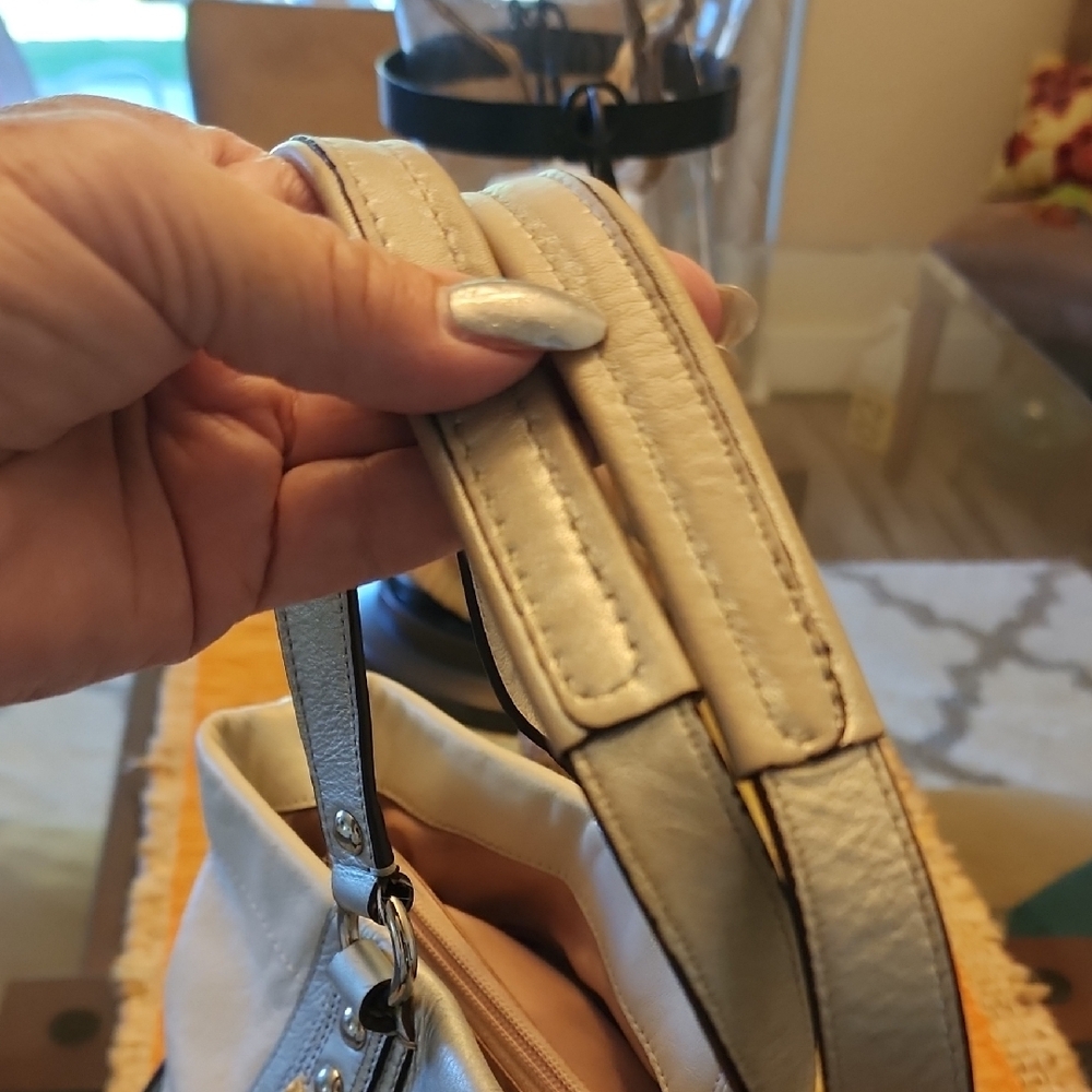 Coach Gray Shoulder Bag with Silver Hardware - Picture 3 of 16